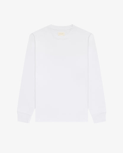 Aimé Leon Dore Bright white Long-Sleeve Tonal Logo Tee Clothing