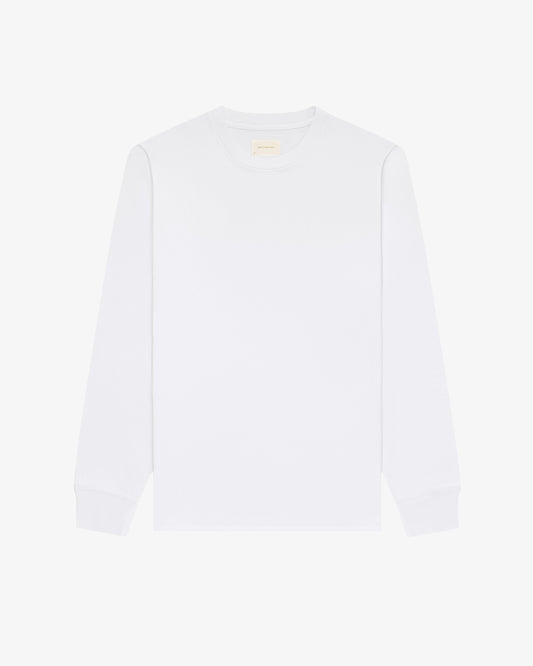 Aimé Leon Dore Bright white Long-Sleeve Tonal Logo Tee Clothing