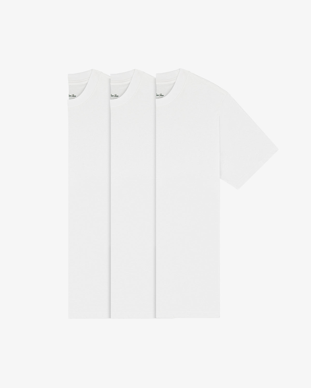 Aimé Leon Dore White T-Shirt 3-Pack Clothing