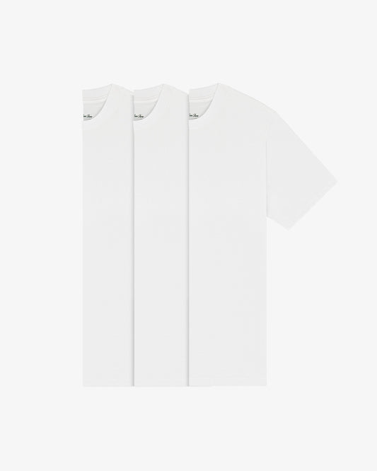 Aimé Leon Dore White T-Shirt 3-Pack Clothing