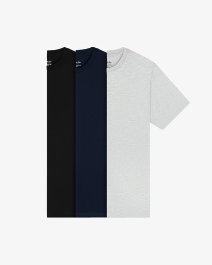 Aimé Leon Dore Black/ heather grey/ navy Multi-Color T-Shirt 3-Pack Clothing