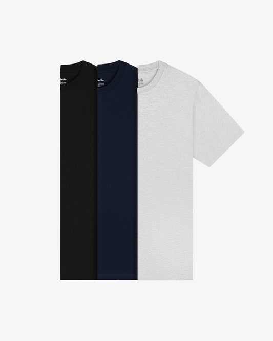 Aimé Leon Dore Black/ heather grey/ navy Multi-Color T-Shirt 3-Pack Clothing