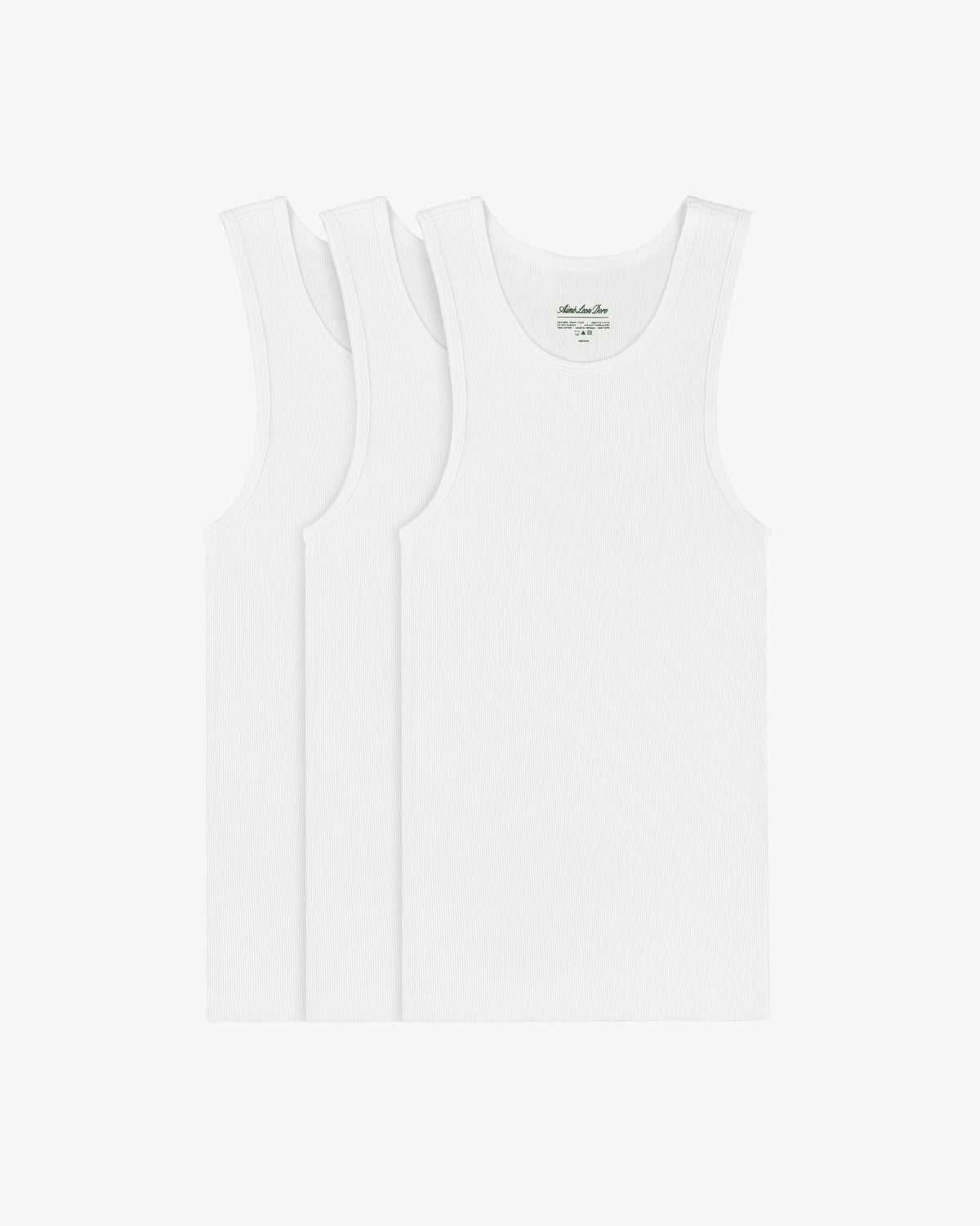 Aimé Leon Dore White Tank Top 3-Pack Clothing|Accessories