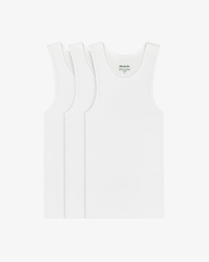 Aimé Leon Dore White Tank Top 3-Pack Clothing|Accessories