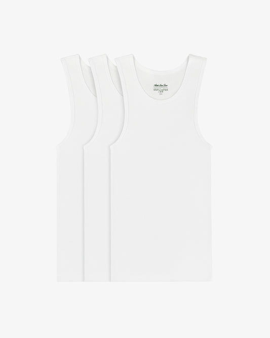 Aimé Leon Dore White Tank Top 3-Pack Clothing|Accessories