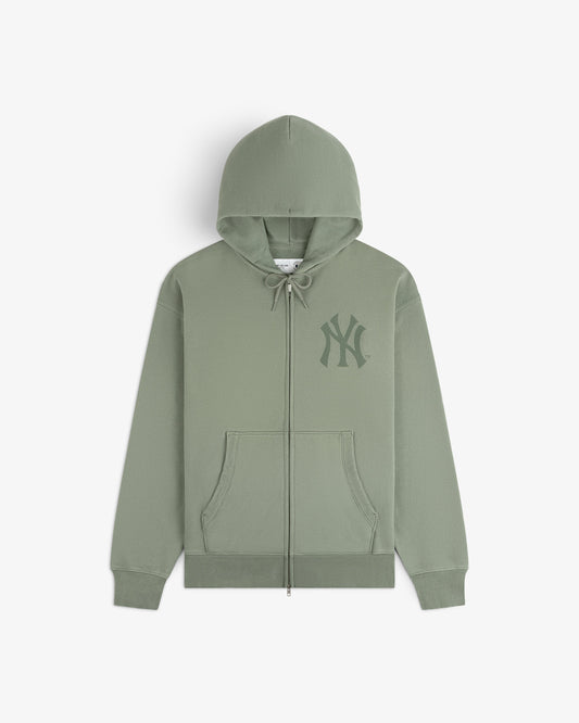 Aimé Leon Dore Laurel wreath Yankees Washed Full-Zip Hoodie Clothing