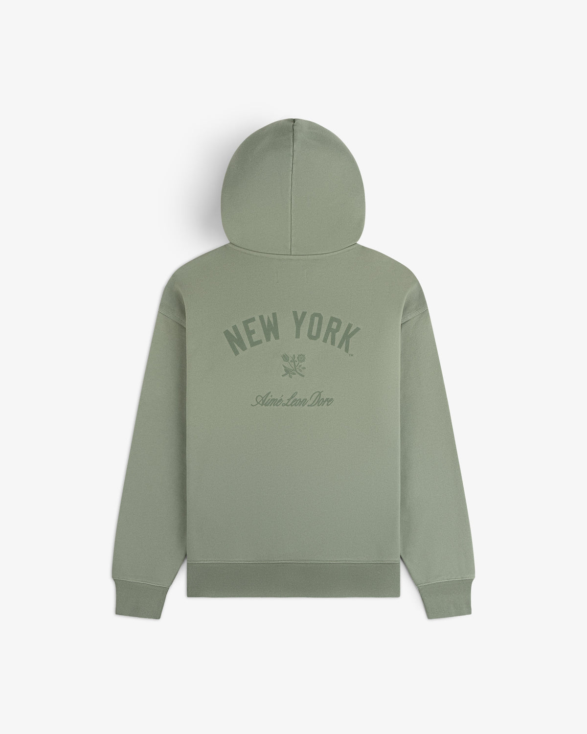 Aimé Leon Dore Laurel wreath Yankees Washed Full-Zip Hoodie Clothing