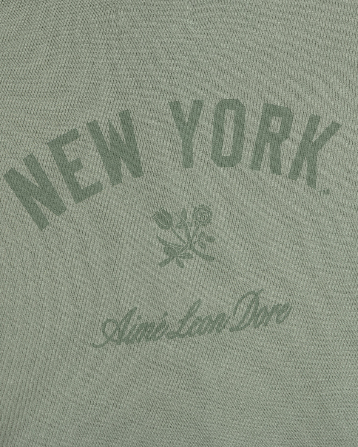 Aimé Leon Dore Laurel wreath Yankees Washed Full-Zip Hoodie Clothing