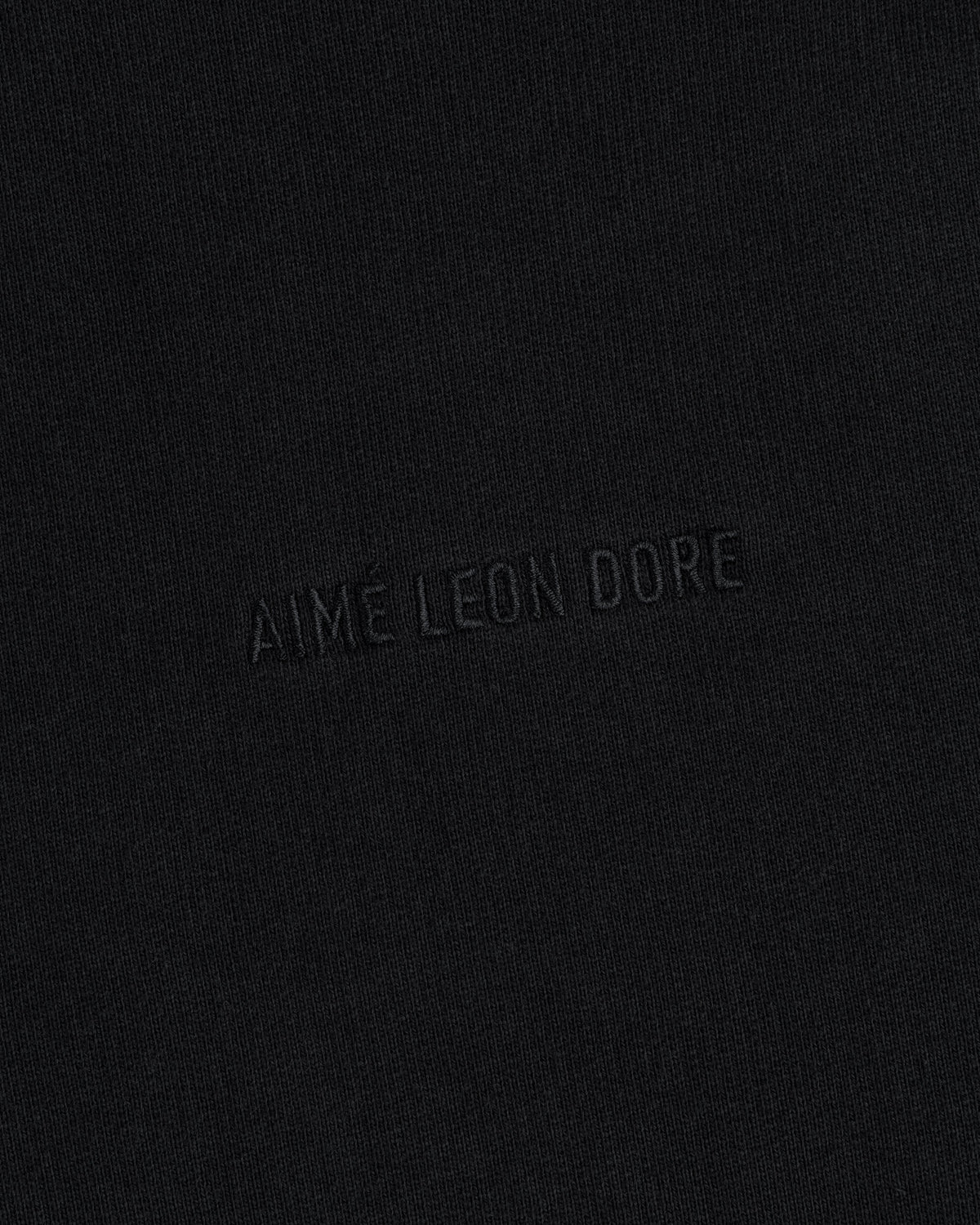 Aimé Leon Dore Jet black Tonal Logo Crewneck Sweatshirt Clothing