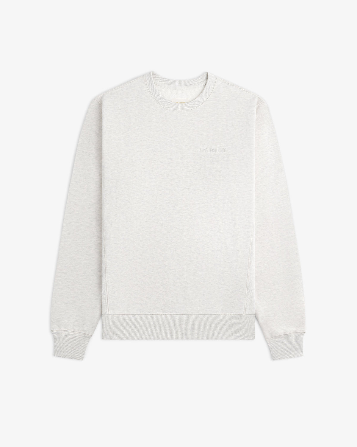Aimé Leon Dore Oatmeal Tonal Logo Crewneck Sweatshirt Clothing
