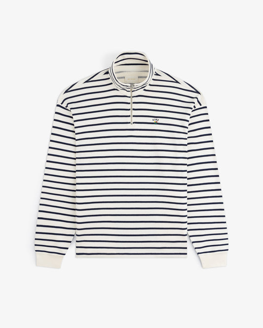 Aimé Leon Dore Pristine multi Striped Crest Quarter Zip Clothing