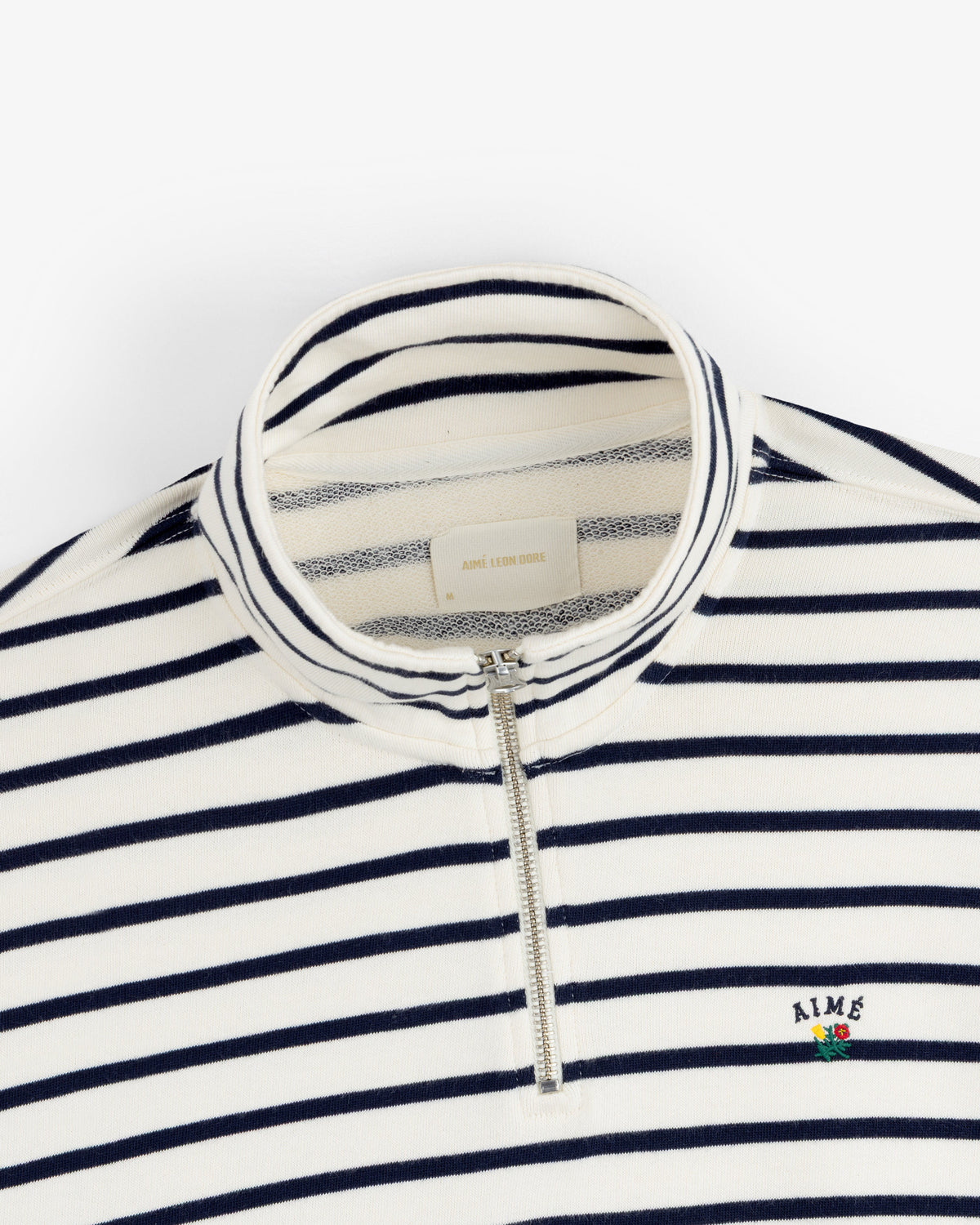 Aimé Leon Dore Pristine multi Striped Crest Quarter Zip Clothing