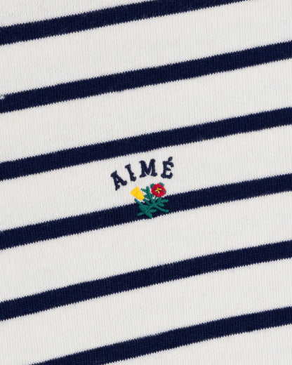 Aimé Leon Dore Pristine multi Striped Crest Quarter Zip Clothing