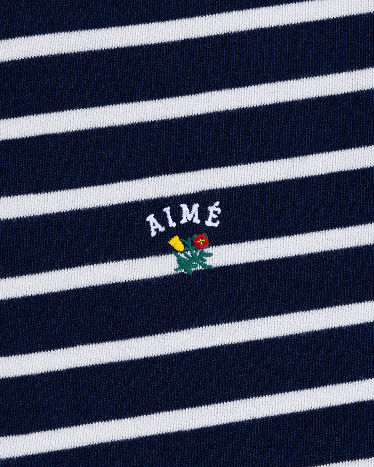 Aimé Leon Dore Navy blazer multi Striped Crest Quarter Zip Clothing
