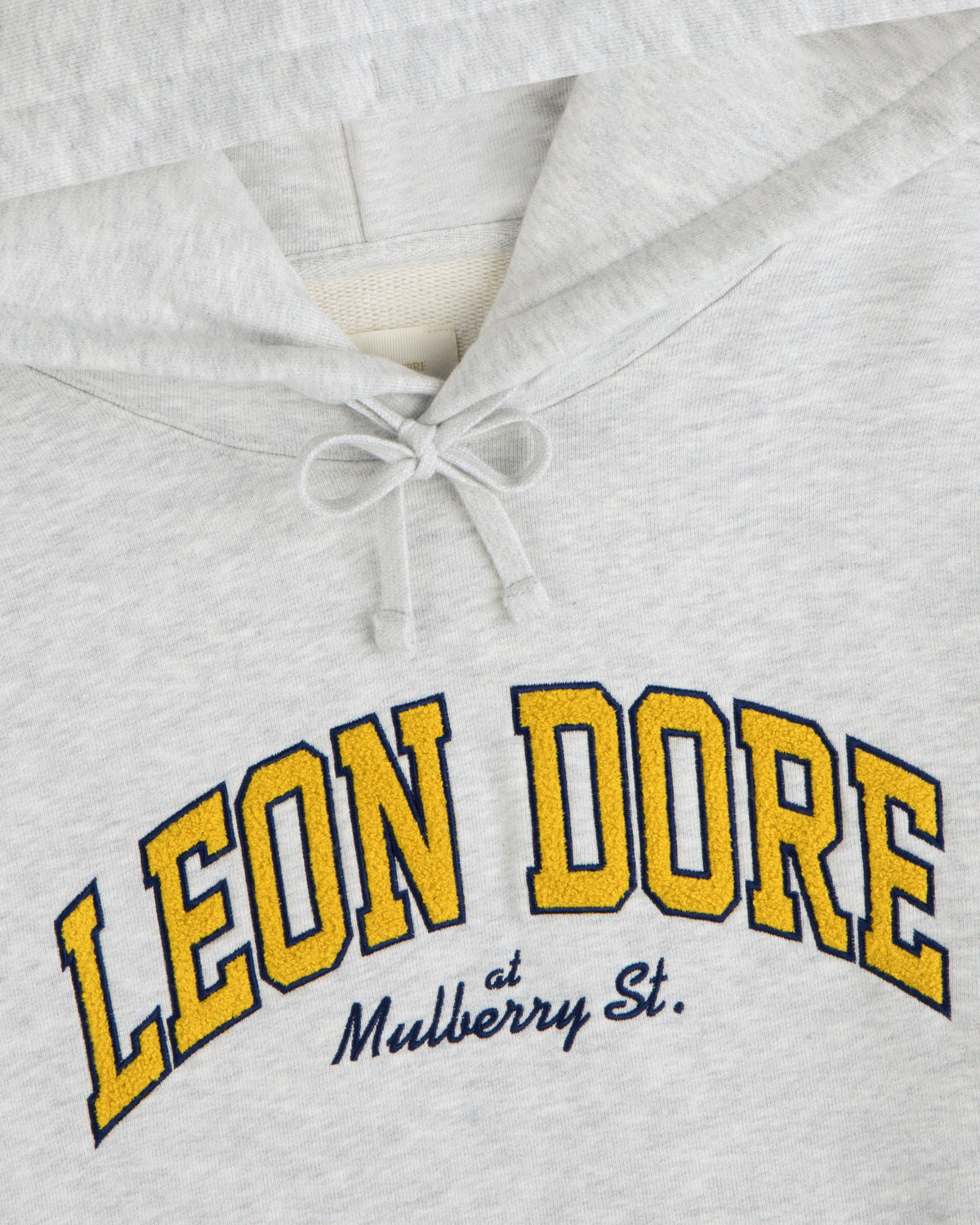 Aimé Leon Dore Silver mix Mulberry Letterman Hoodie Clothing