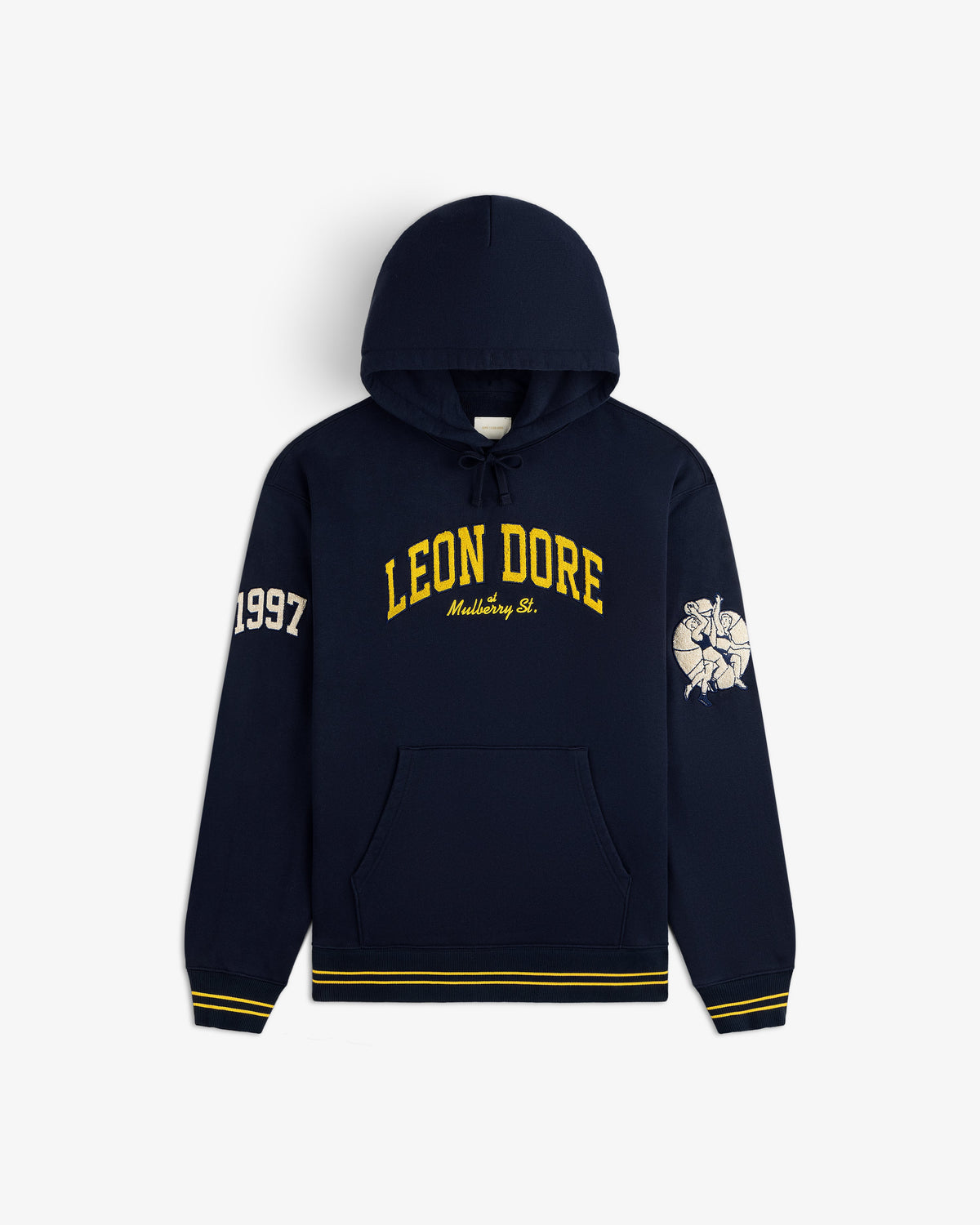 Aimé Leon Dore Navy blazer Mulberry Letterman Hoodie Clothing
