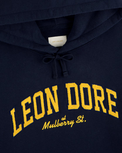 Aimé Leon Dore Navy blazer Mulberry Letterman Hoodie Clothing