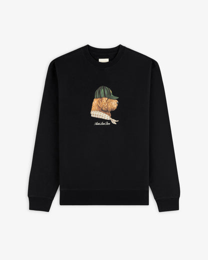 Aimé Leon Dore Jet black Buddy Crewneck Sweatshirt Clothing