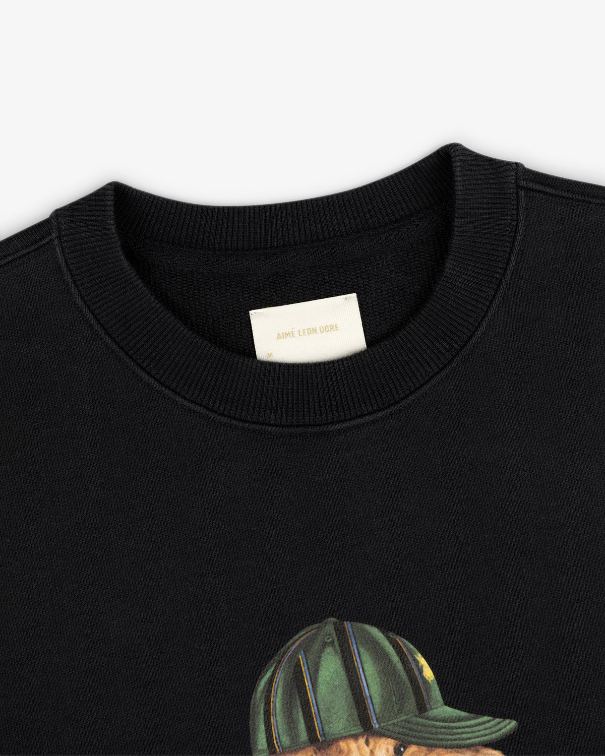 Aimé Leon Dore Jet black Buddy Crewneck Sweatshirt Clothing
