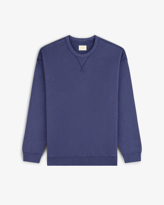 Aimé Leon Dore Crown blue Stone Washed Marina Crewneck Sweatshirt Clothing