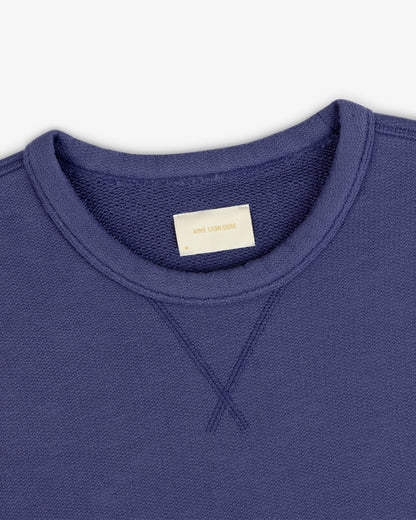 Aimé Leon Dore Crown blue Stone Washed Marina Crewneck Sweatshirt Clothing