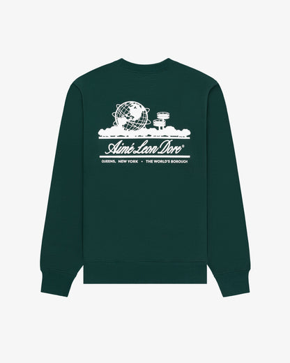 Aimé Leon Dore Botanical green Unisphere Crewneck Sweatshirt Clothing