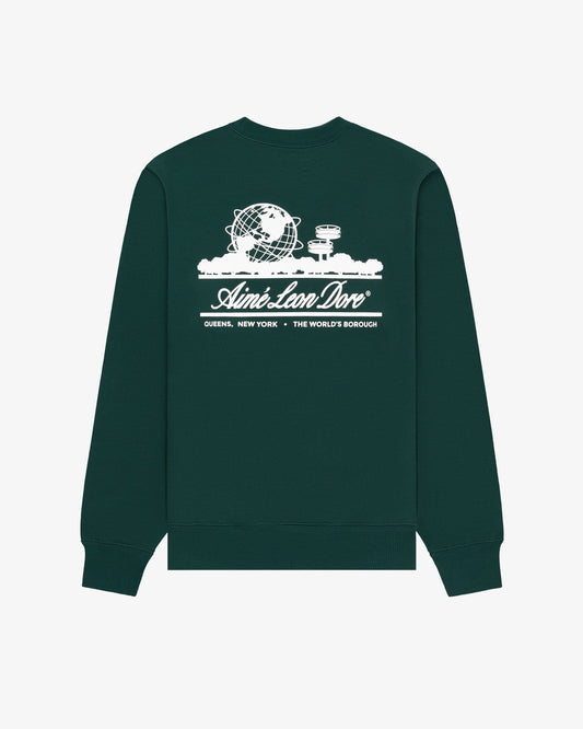 Aimé Leon Dore Botanical green Unisphere Crewneck Sweatshirt Clothing