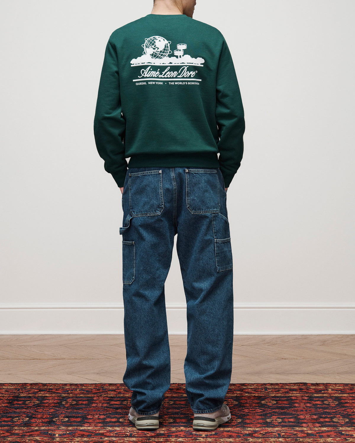 Aimé Leon Dore Botanical green Unisphere Crewneck Sweatshirt Clothing