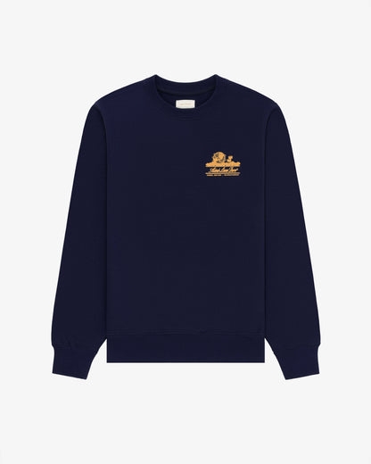 Aimé Leon Dore Evening blue Unisphere Crewneck Sweatshirt Clothing