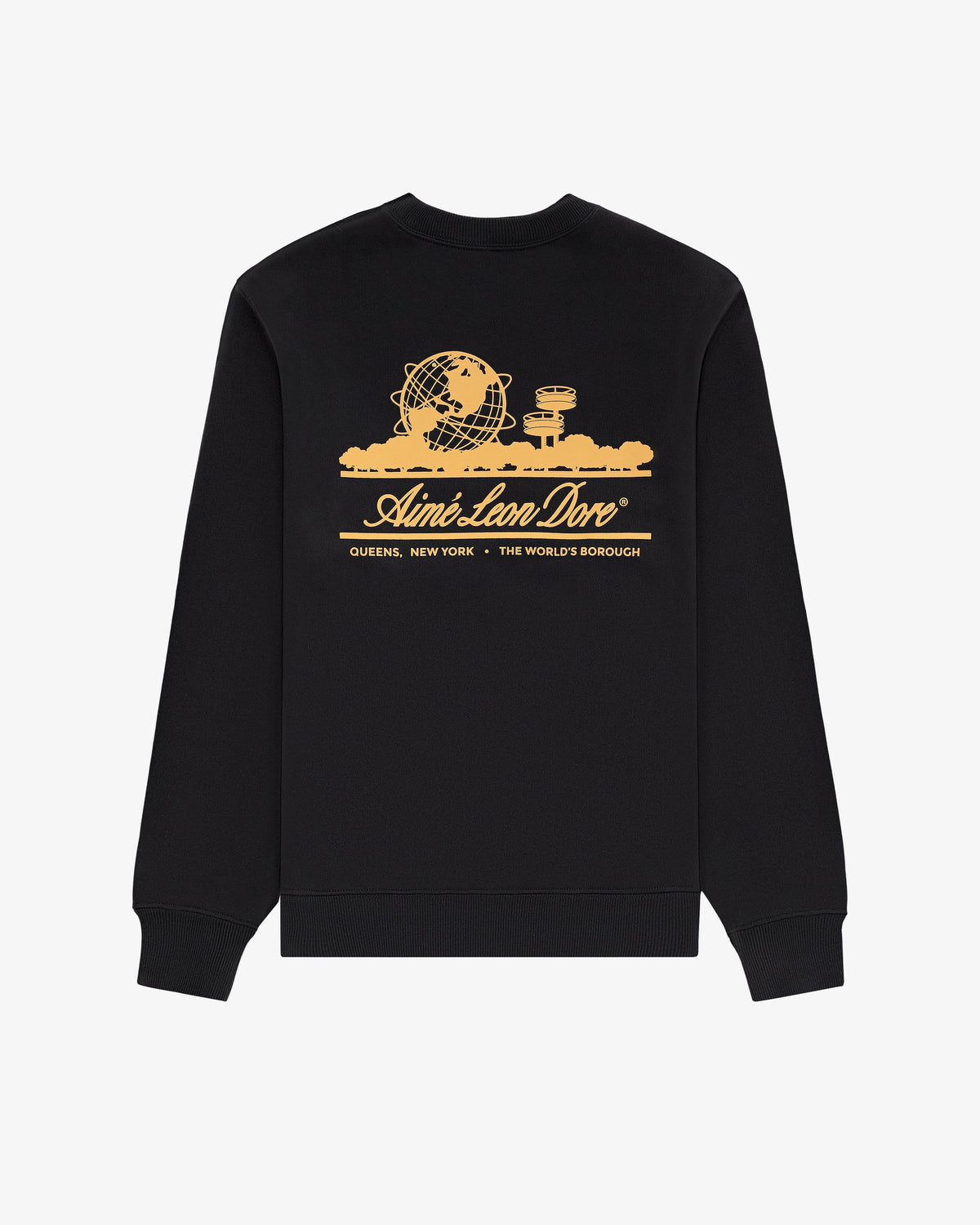 Aimé Leon Dore Jet black Unisphere Crewneck Sweatshirt Clothing