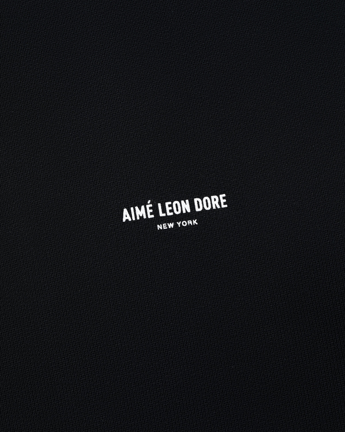 Aimé Leon Dore Jet black Micro Logo Hoodie Clothing