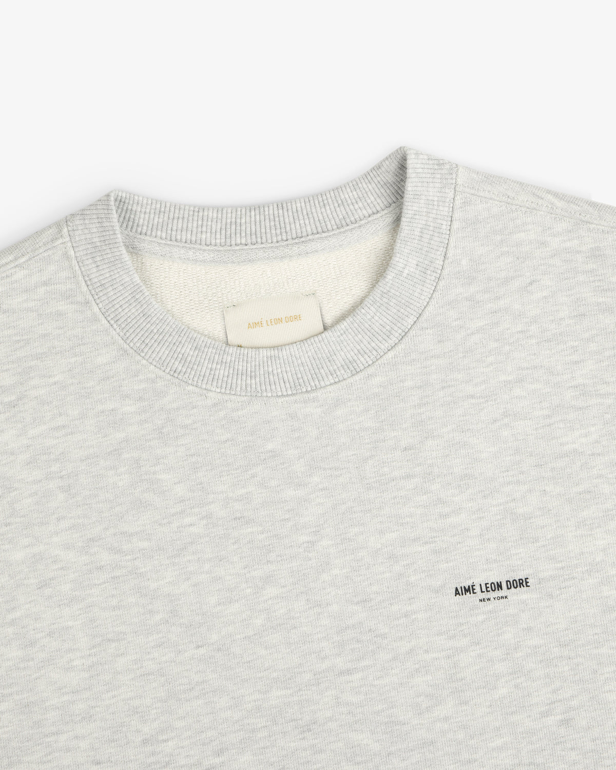 Aimé Leon Dore Silver mix Micro Logo Crewneck Sweatshirt Clothing