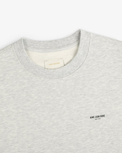 Aimé Leon Dore Silver mix Micro Logo Crewneck Sweatshirt Clothing
