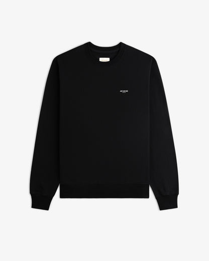 Aimé Leon Dore Jet black Micro Logo Crewneck Sweatshirt Clothing