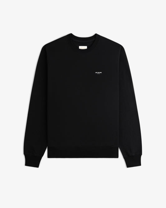 Aimé Leon Dore Jet black Micro Logo Crewneck Sweatshirt Clothing
