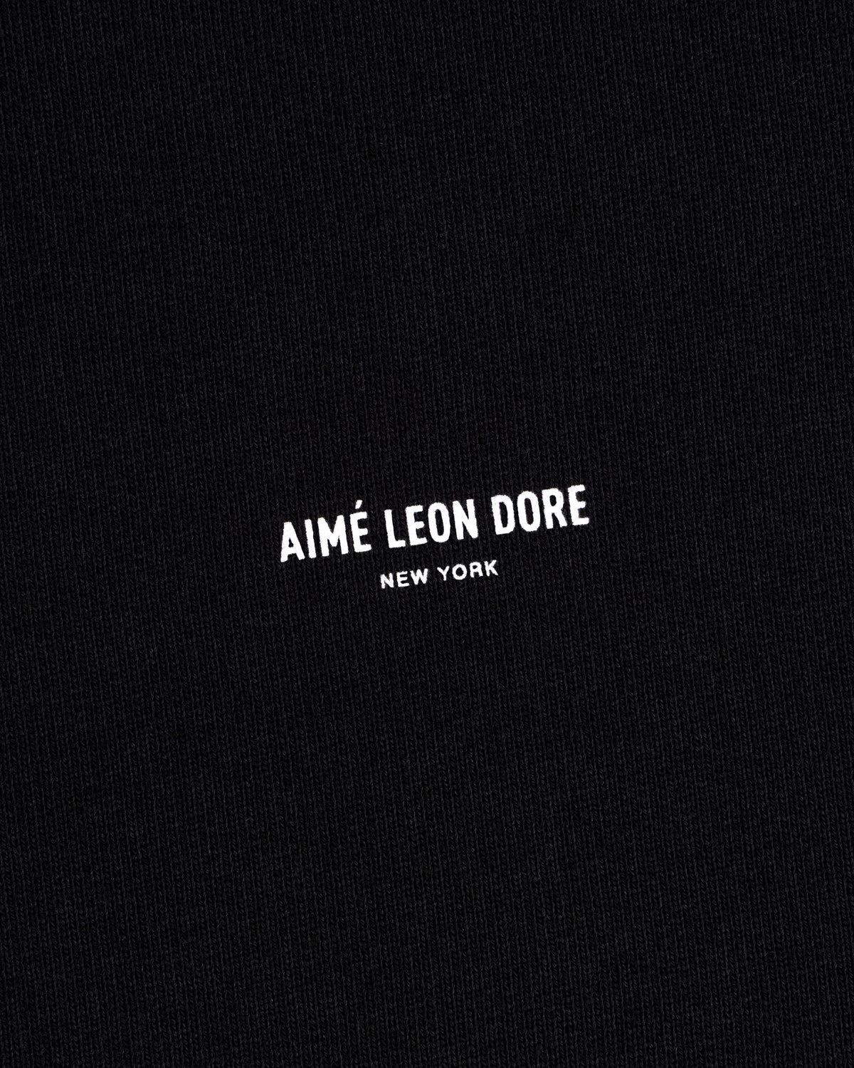 Aimé Leon Dore Jet black Micro Logo Crewneck Sweatshirt Clothing