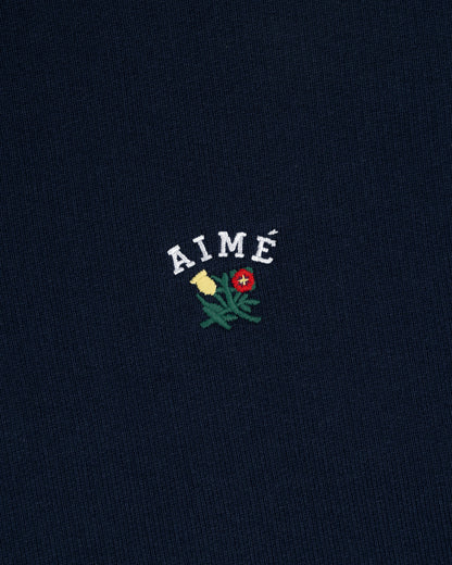 Aimé Leon Dore Navy blazer Crest Quarter Zip Pullover Clothing