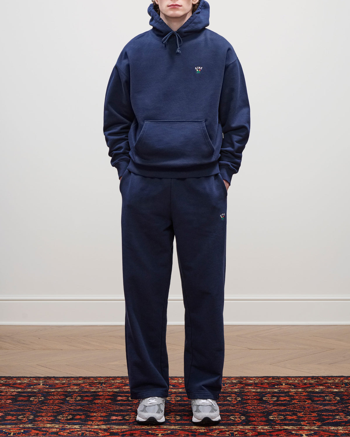 Aimé Leon Dore Navy blazer Crest Hoodie Clothing