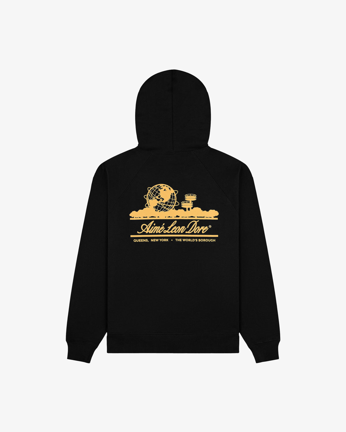Aimé Leon Dore Jet black Unisphere Hoodie Clothing