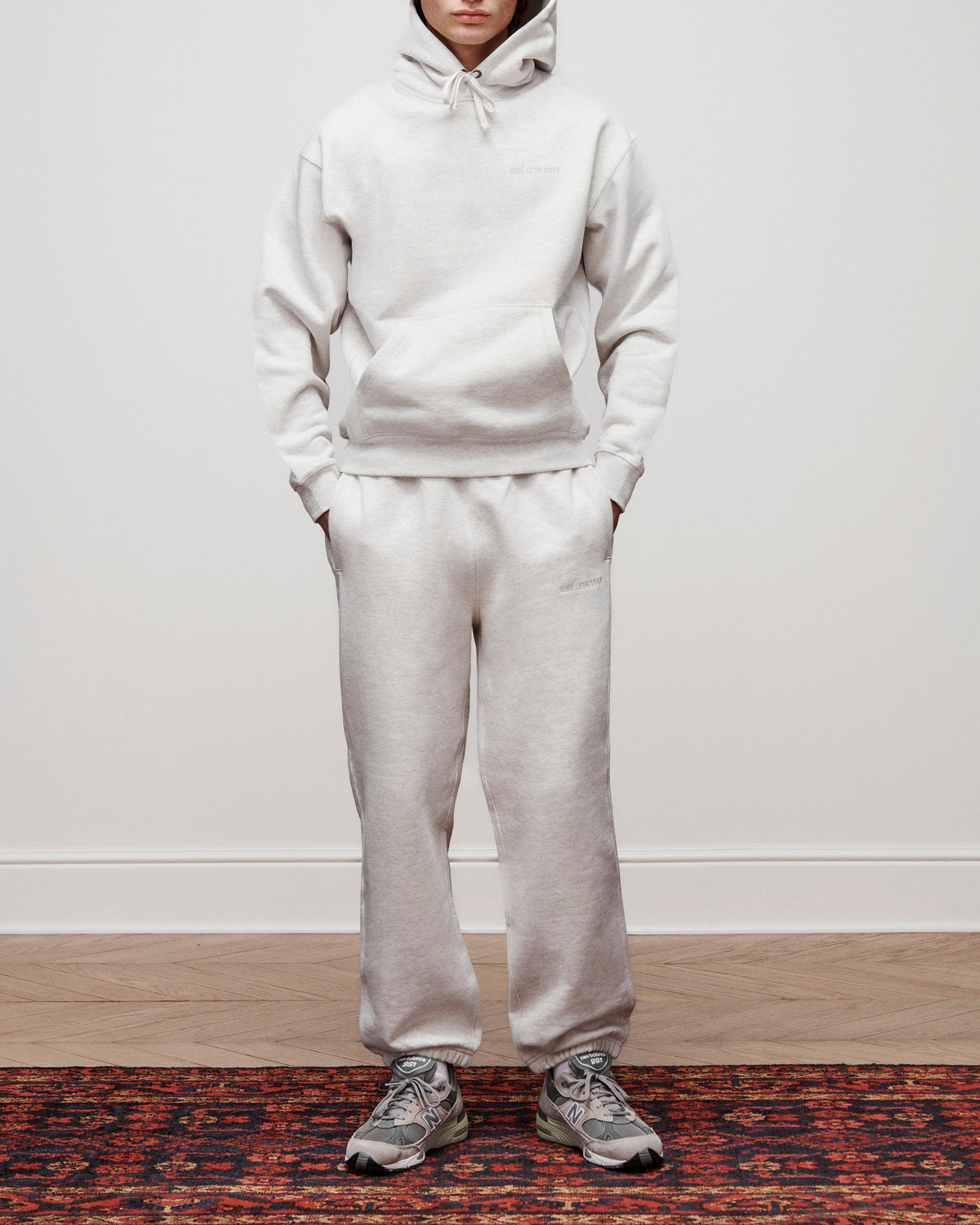 Aimé Leon Dore Oatmeal Tonal Logo Hoodie Clothing