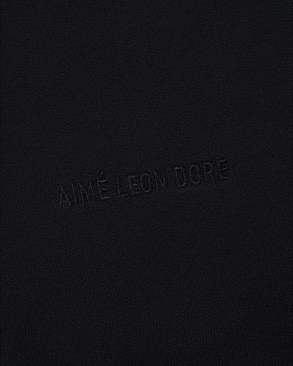 Aimé Leon Dore Jet black Tonal Logo Hoodie Clothing