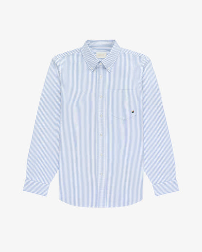 Aimé Leon Dore Evening blue Striped Crest Oxford Shirt Clothing