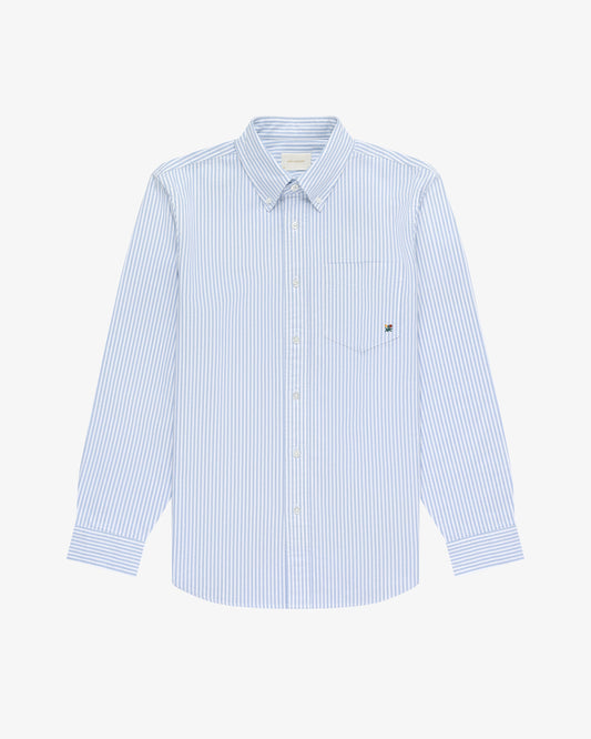 Aimé Leon Dore Evening blue Striped Crest Oxford Shirt Clothing