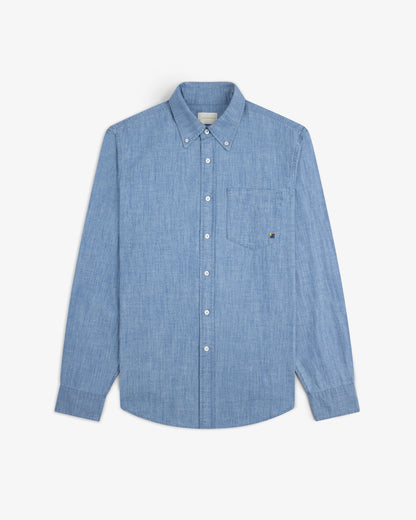 Aimé Leon Dore Light wash Crest Chambray Shirt Clothing