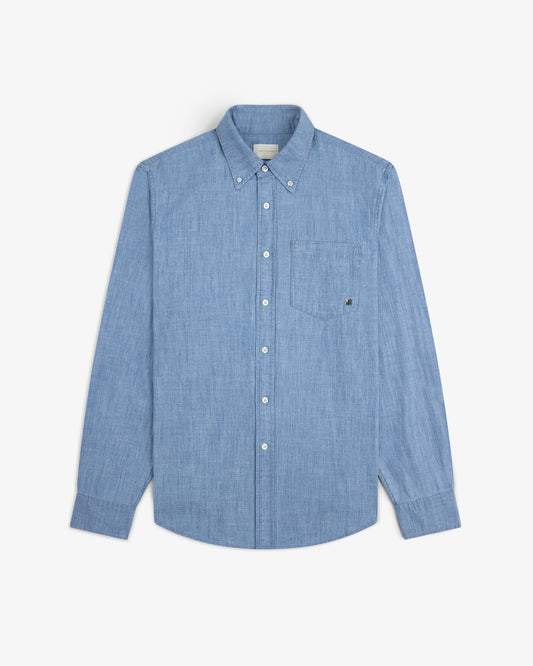 Aimé Leon Dore Light wash Crest Chambray Shirt Clothing