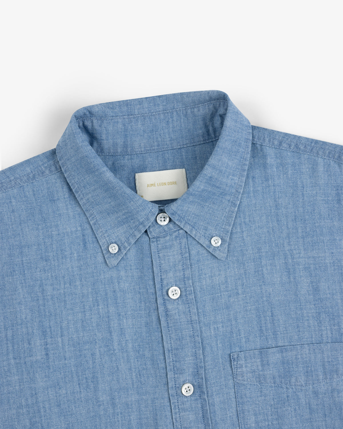 Aimé Leon Dore Light wash Crest Chambray Shirt Clothing