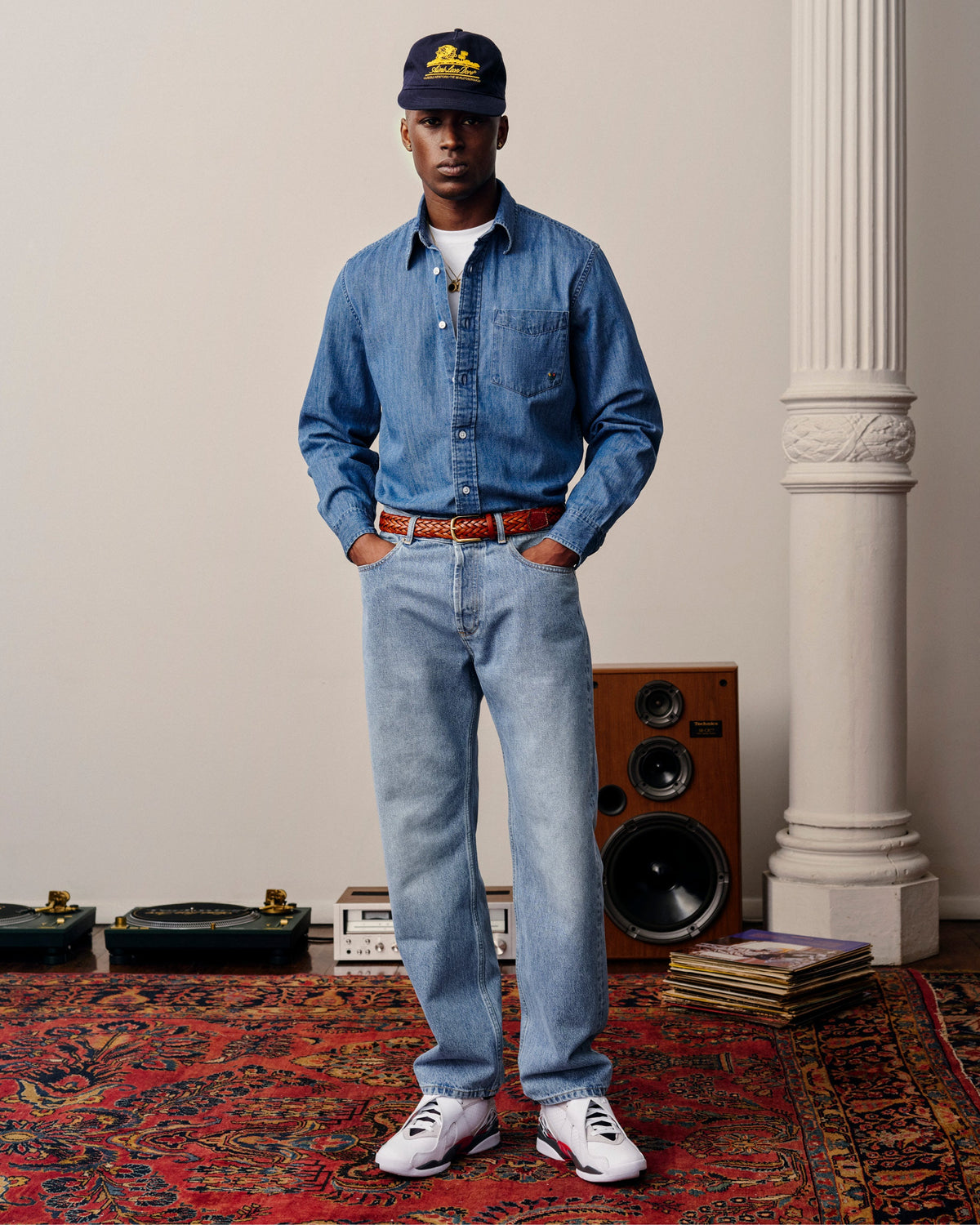 Aimé Leon Dore Mid wash Crest Chambray Shirt Clothing