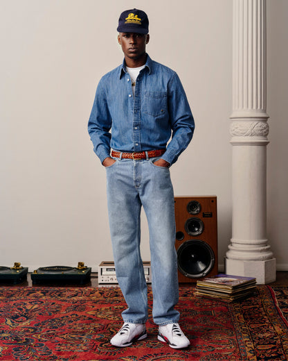 Aimé Leon Dore Mid wash Crest Chambray Shirt Clothing