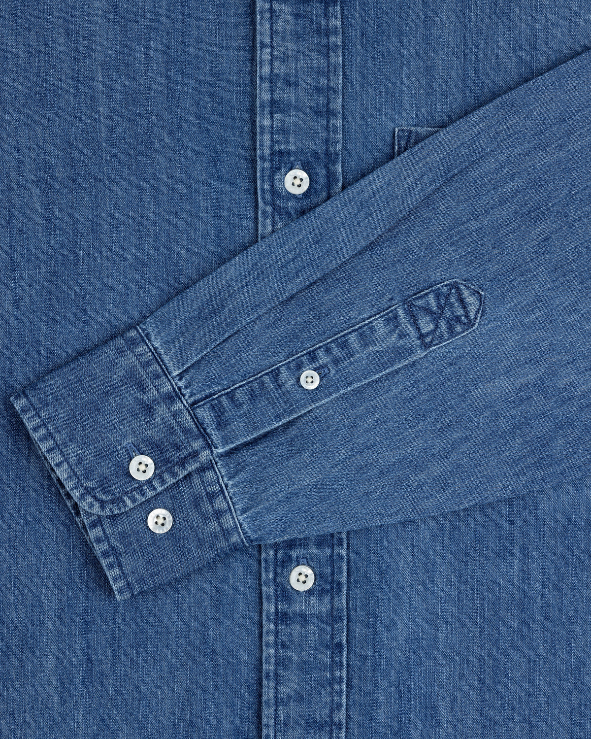 Aimé Leon Dore Mid wash Crest Chambray Shirt Clothing