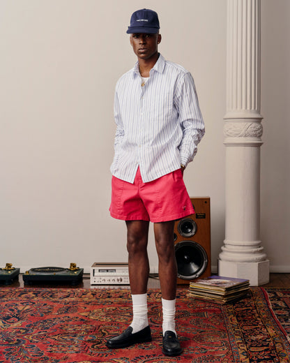 Aimé Leon Dore Blue / navy stripe Poplin Casual Shirt Clothing